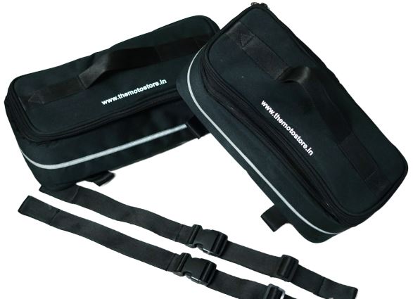 Roll Tomahawk Piggyback - Leather saddlebag for Royal Enfield®