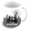 Go Explore White Coffee Mug