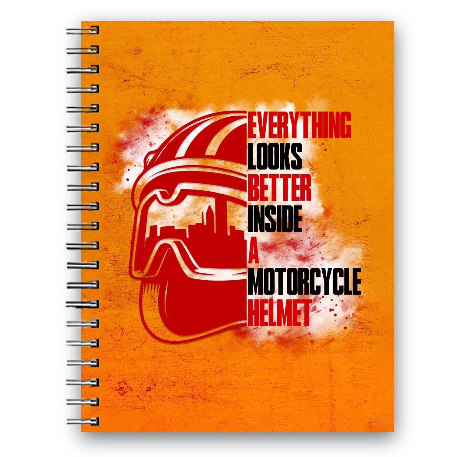 Everything looks better inside a motorcycle helmet Wiro Diary